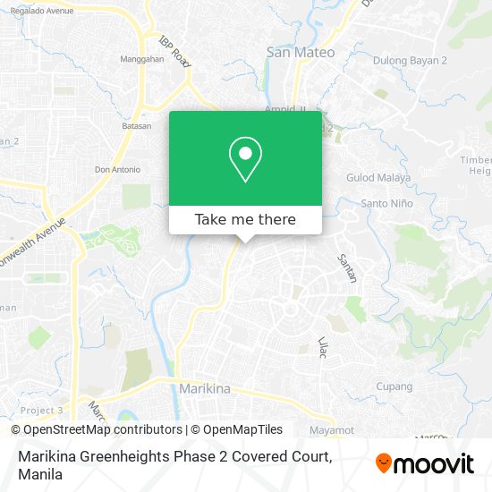 Marikina Greenheights Phase 2 Covered Court map