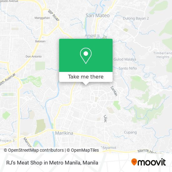 RJ's Meat Shop in Metro Manila map