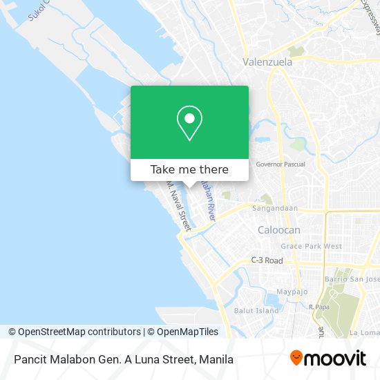 Pancit Malabon Gen. A Luna Street map