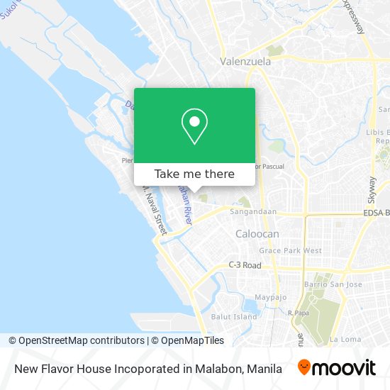 New Flavor House Incoporated in Malabon map