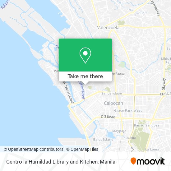 Centro la Humildad Library and Kitchen map