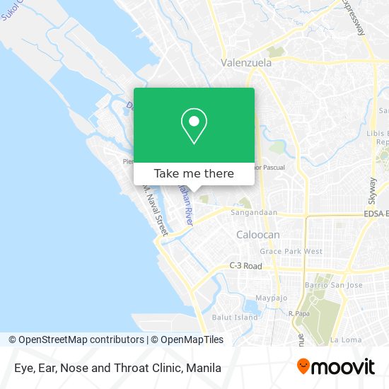 Eye, Ear, Nose and Throat Clinic map