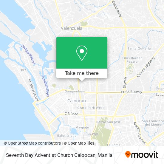 Seventh Day Adventist Church Caloocan map