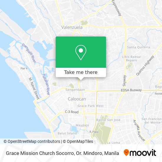 Grace Mission Church Socorro, Or. Mindoro map