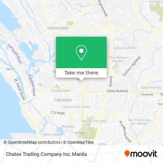 Chatex Trading Company Inc map