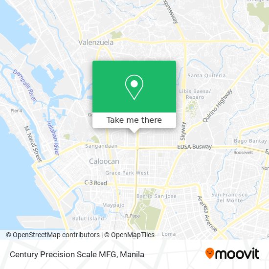 Century Precision Scale MFG map