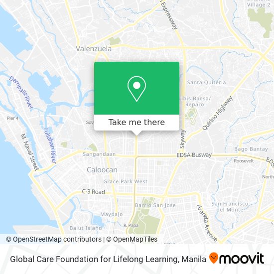 Global Care Foundation for Lifelong Learning map