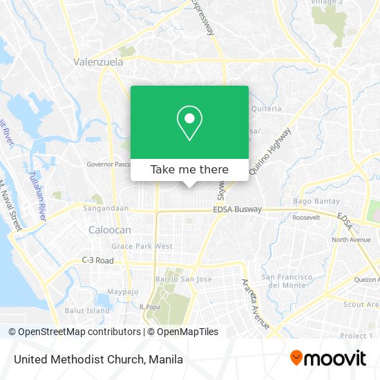 United Methodist Church map