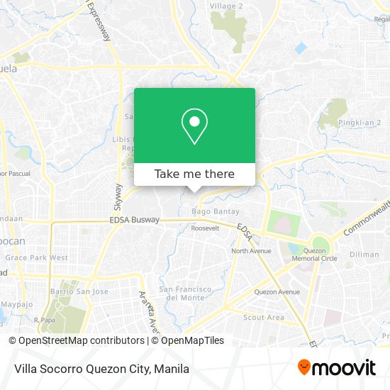 Villa Socorro Quezon City map