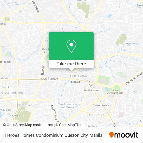 Heroes Homes Condominium Quezon City map