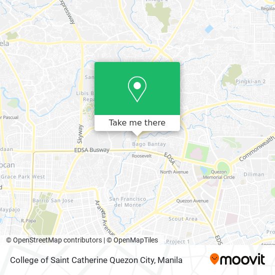 College of Saint Catherine Quezon City map