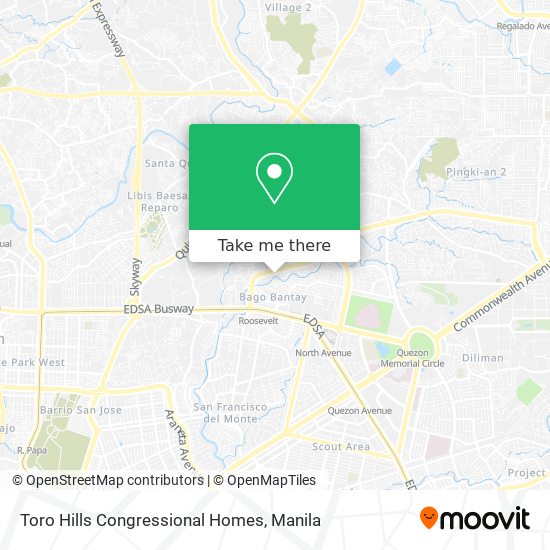 Toro Hills Congressional Homes map