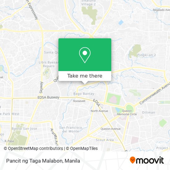 Pancit ng Taga Malabon map