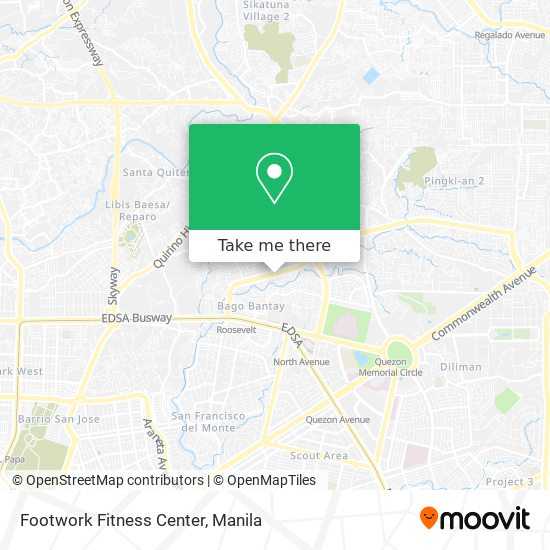 Footwork Fitness Center map