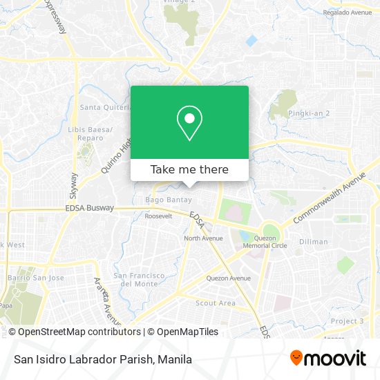 San Isidro Labrador Parish map