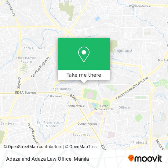 Adaza and Adaza Law Office map