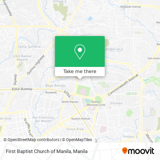 First Baptist Church of Manila map