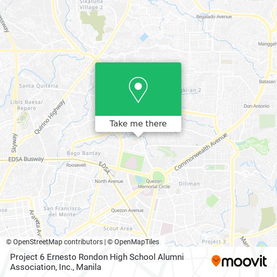 Project 6 Ernesto Rondon High School Alumni Association, Inc. map