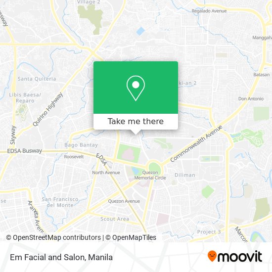Em Facial and Salon map