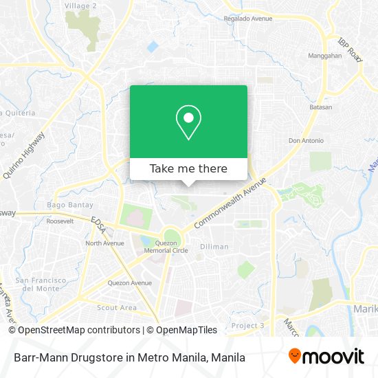 Barr-Mann Drugstore in Metro Manila map