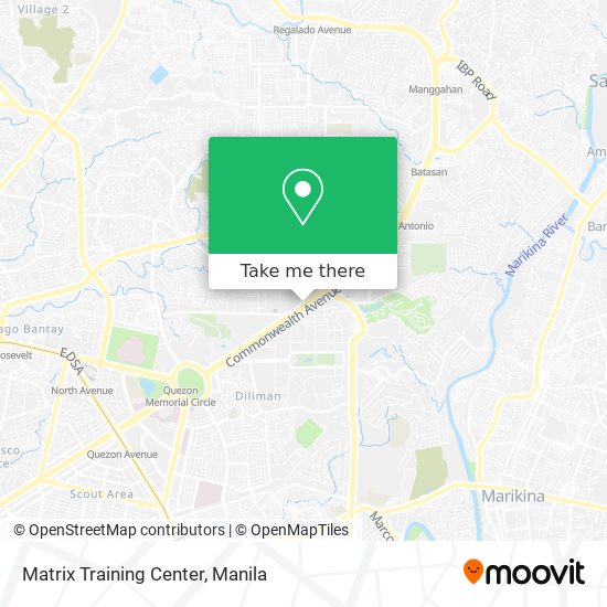 Matrix Training Center map