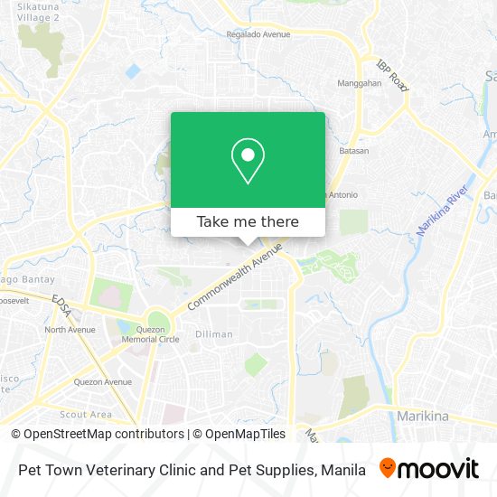 Pet Town Veterinary Clinic and Pet Supplies map