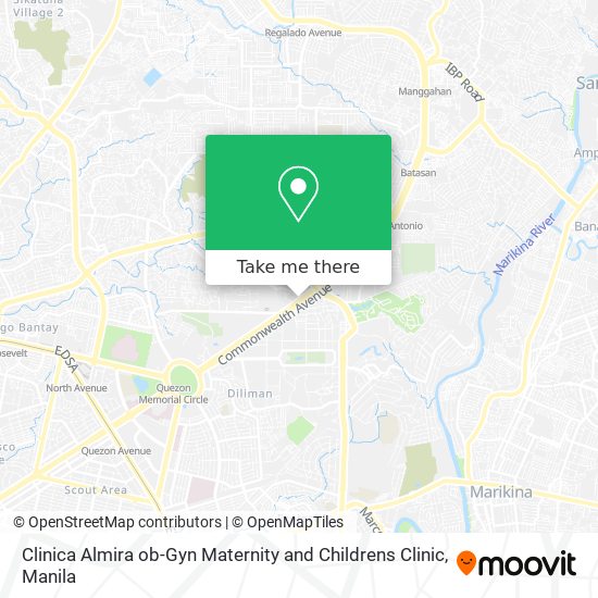 Clinica Almira ob-Gyn Maternity and Childrens Clinic map