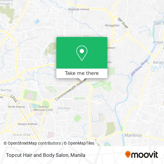 Topcut Hair and Body Salon map