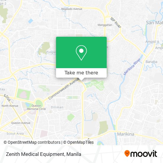 Zenith Medical Equipment map