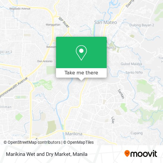 Marikina Wet and Dry Market map