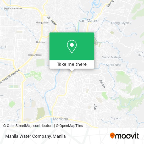 Manila Water Company map