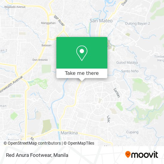 Red Anura Footwear map