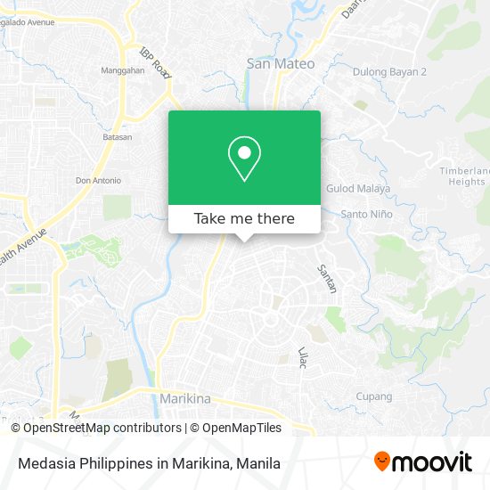 Medasia Philippines in Marikina map