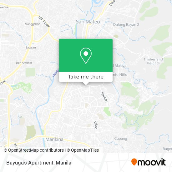 Bayuga's Apartment map