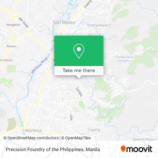 Precision Foundry of the Philippines map