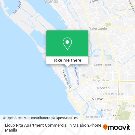 Licup Rita Apartment Commercial in Malabon,Phone map