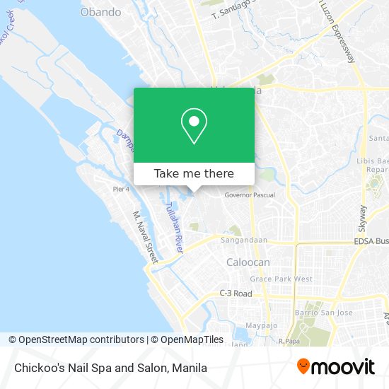 Chickoo's Nail Spa and Salon map