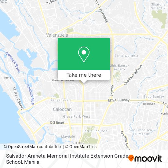 Salvador Araneta Memorial Institute Extension Grade School map