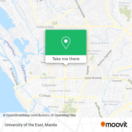 University of the East map
