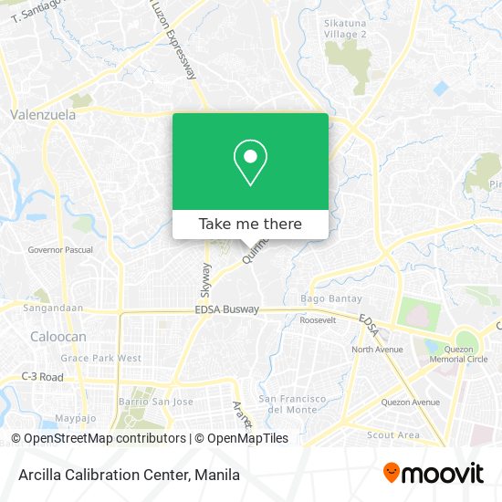 Arcilla Calibration Center map