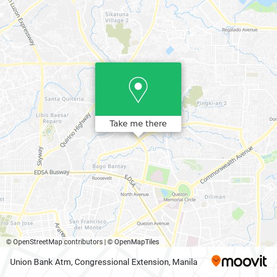 Union Bank Atm, Congressional Extension map