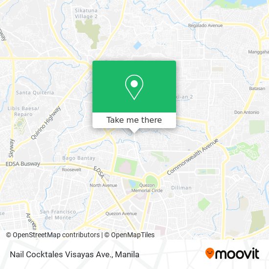 Nail Cocktales Visayas Ave. map