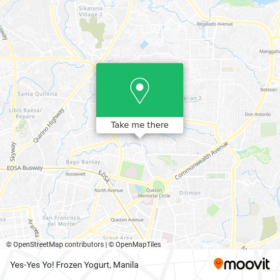 Yes-Yes Yo! Frozen Yogurt map