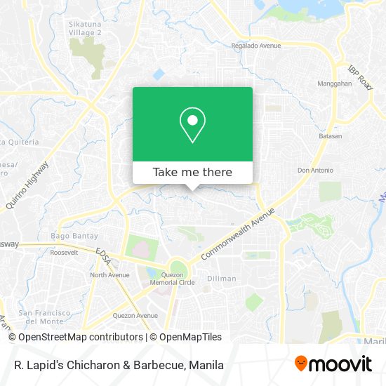 R. Lapid's Chicharon & Barbecue map