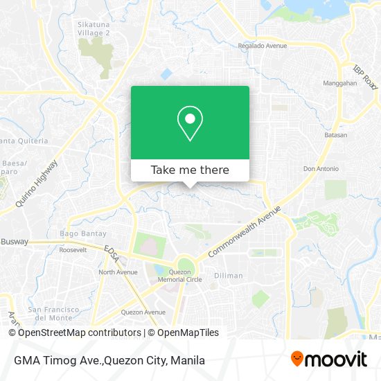 GMA Timog Ave.,Quezon City map
