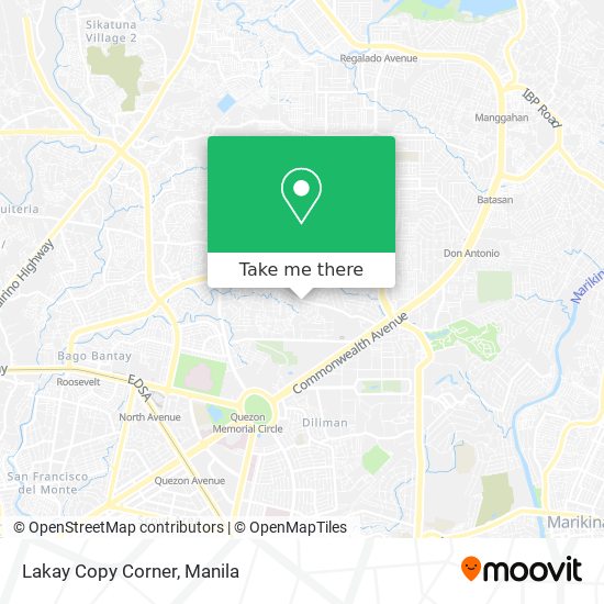 Lakay Copy Corner map