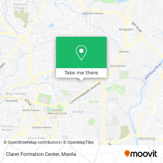 Claret Formation Center map
