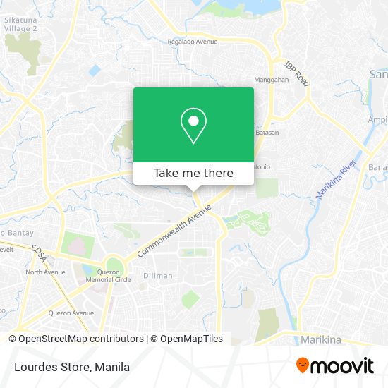 Lourdes Store map