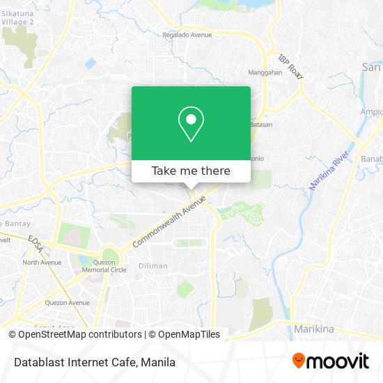 Datablast Internet Cafe map