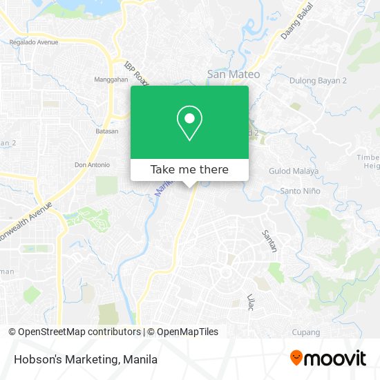 Hobson's Marketing map